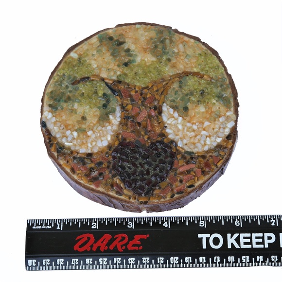 Tree of Life Crystal Grid Mosaic Wood Art Decor - Picture 7 of 7